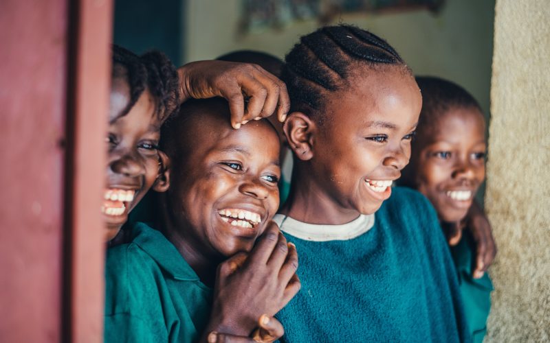 smiling african children
