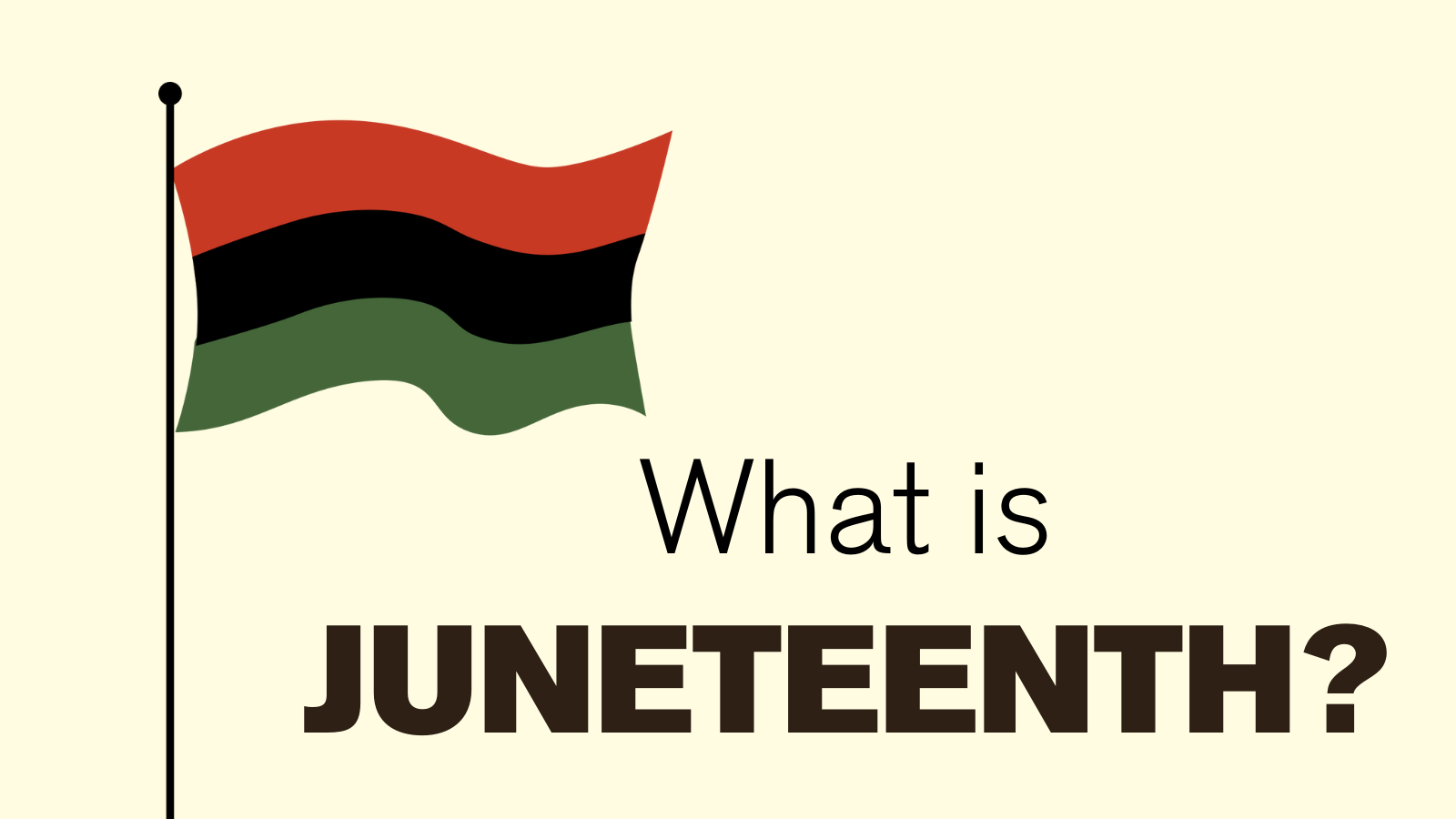 WHY DO WE CELEBRATE JUNETEENTH?
