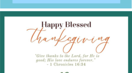 Happy Blessed Thanksgiving!