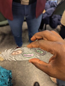 Contemplative art experience during worship at ICAP Conference, facilitated by Kit Ripley